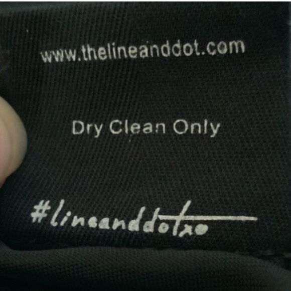 Line & Dot Top Womens Size Small Cupro Cold Shoulder Black Gothic Street - Picture 13 of 14